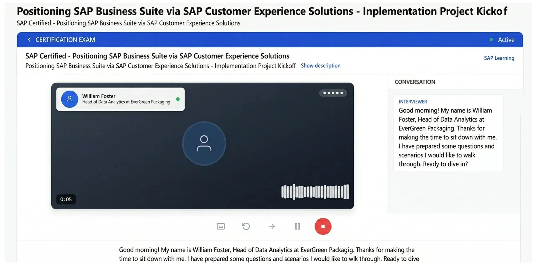 Scenario-Based Exam — Slide 7